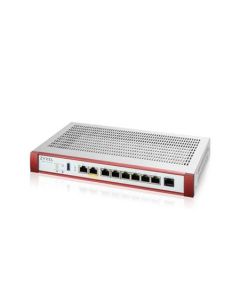 Zyxel USG FLEX 200HP Series, User-definable ports with 1*2.5G, 1*2.5G (PoE+) & 6*1G, 1*USB with1 YR Gold Security Pack
