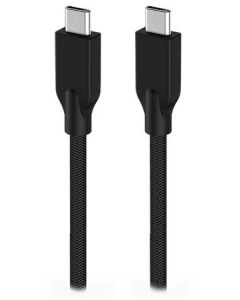 Genius ACC-C2CC-3A, Kabel, USB-C/USB-C, USB 3.0, 3A, PD 60W, opletený, 1m, černý