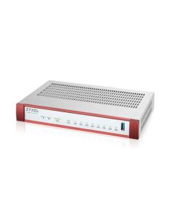 Zyxel USG FLEX 100HP Series, 8 Gigabit user-definable ports, 1*USB with 1 YR Gold Security Pack