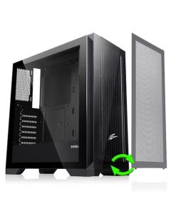 EVOLVEO Ptero Q2, Počítačová skříň, 2x čelní panel - sklo /mřížka, case ATX