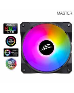 EVOLVEO 12FM ventilátor 120mm, ARGB, černý rám, master