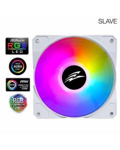EVOLVEO 12FSW ventilátor 120mm, ARGB, bílý rám, slave