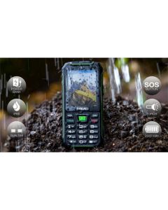 EVOLVEO StrongPhone W4, vodotěsný odolný Dual SIM telefon, černo-zelená