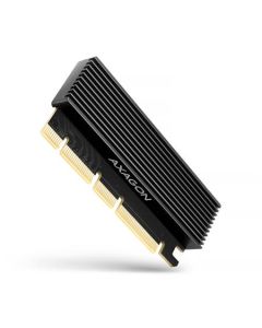 AXAGON PCEM2-XS, PCIe x16 - M.2 NVMe M-key slot adaptér, kryt s chladičem pro pasivní chlazení 