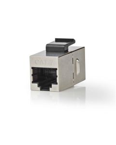 Nedis CCGP89015ME - Síťová spojka CAT6a / CAT7 | Stíněné | RJ45 Zásuvka | RJ45 Zásuvka | Přímý | Kov | Obálka