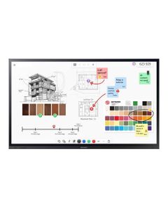 SHARP PN-LA652 65" LA-Series Interactive Display, UHD, 500 cd/m2, InGlass touch, 20 touch points, SDM Slot, USB-C, DP-ou