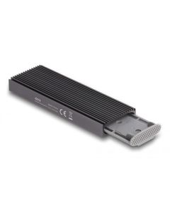 Delock Externí kombinované pouzdro USB Type-C™ pro M.2 NVMe PCIe nebo pro SATA SSD - beznástrojové
