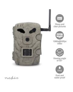 Nedis WCAM460GN - Fotopast 1080p@30fps | 30.0 MPixel | 2MP CMOS | IP66 | Černá IR | Noční vidění | Úhel záběru:50°