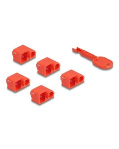 Delock Sada blokátorů portů RJ45 pro zástrčkové rozhraní RJ45, 10 ks