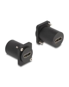 Delock Modul Typu D, ze zásuvky HDMI 8K 60Hz na zásuvku se šroubky, černá