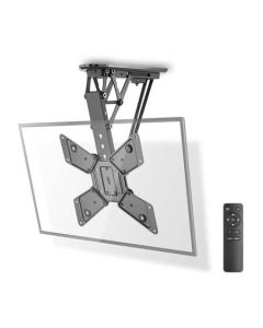 Nedis TVCM5830BK - Motorizovaný strop TV Držák| 23 - 55 " | Max. 30 kg | Naklápěcí| Dálkově ovládané | Ocel | Černá