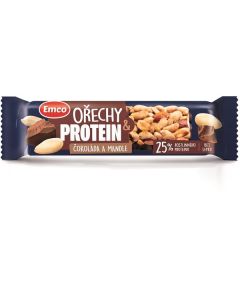 Tyčinka Emco ořech a protein, čok. a mandle,40g
