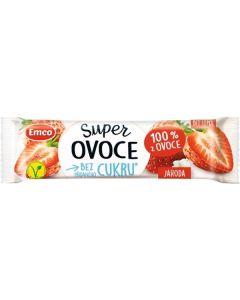 Tyčinka Emco Super ovoce - jahoda, 30 g