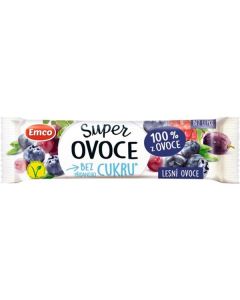 Tyčinka Emco Super ovoce - lesní ovoce, 30 g