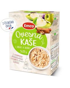 Ovesná kaše Emco s jablky a skořicí, 5x 55 g