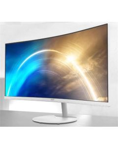 MSI monitor PRO MP341CQW, 34" zakřivený /3440x1440 (UWQHD)/VA LED/1ms/3000:1/300cd/m2/100Hz /2 x HDMI/DP/bílý