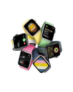 Apple Watch SE (2023) GPS 40mm sportovní silikonový řemínek hvězdně bílý M/L