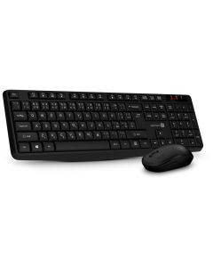 CONNECT IT OfficeBase Wireless Combo bezdrátová černá klávesnice + myš, USB, 2,4Ghz