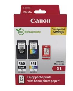 Canon cartridge PG-560XL / CL-561XL Multipack PHOTO VALUE / Black+Color / 400str. + 300str.