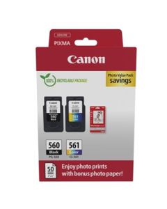 Canon cartridge PG-560/CL-561 PVP / Black +Color / 360str.