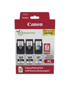 Canon cartridge PG-560XLx2/CL-561XL PVP / 2x Black+Color / 2x400str+1x300str.