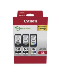 Canon cartridge PG-545XLx2/CL-546XL/Multipack / 2x black+Color / 2x15ml+1x13ml