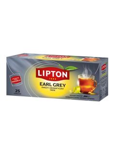 Černý čaj Lipton Earl Grey, 25x 1,5 g