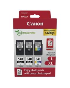 Canon cartridge PG-540Lx2/CL-541XL PVP/ 2x Black + 1 Color /2x21ml + 1x15ml