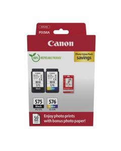 Canon cartridge PG-575/CL-576 PVP / Black + Color / 1x5,6ml + 1x6,2ml