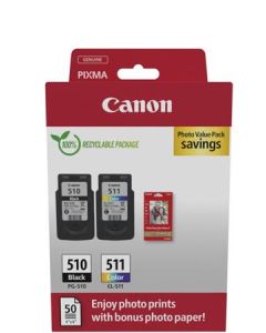 Canon cartridge PG-510 / CL-511 PVP / Black + Color / 2x9ml