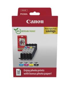 Canon cartridge INK CLI-581 BK/C/M/Y PHOTO VALUE / 4x5,6ml