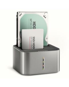 AXAGON ADSA-DC, USB-C 5Gbps - 2x SATA 6G 2.5"/3.5" SSD/HDD CLONE DUAL dokovací stanice