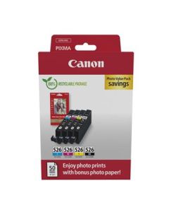 Canon cartridge CLI-526 Bk/C/M/Y/MultiPack PHOTO VALUE / 4x9ml