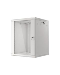 LANBERG Nástěnná jednodílná skříň 19", 15U 600x600 (v rozloženém stavu) šedá (RAL7035)  