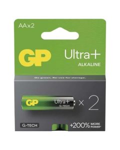 GP AA Ultra Plus, alkalická (LR6) - 2 ks