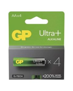 GP AA Ultra Plus, alkalická (LR6) - 4 ks
