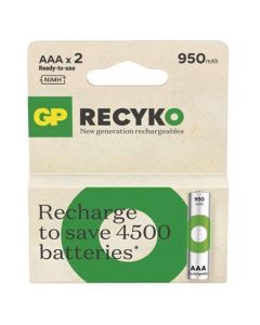 GP AAA ReCyko 950 mAh, nabíjecí, 2 ks