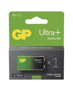 GP 9V Ultra Plus, alkalická (6LR61) - 1 ks
