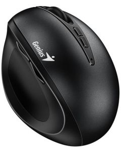Genius Ergo 8300S černá, Myš, bezdrátová, optická, vertikální, 1600DPI, 7 tlačítek, tichá, černá