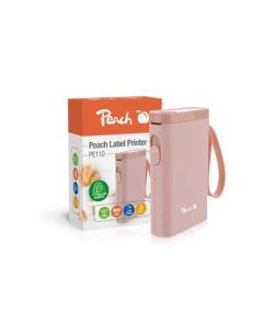 PEACH PE110 - tiskárna samolepících štítků, nabíjecí, růžová