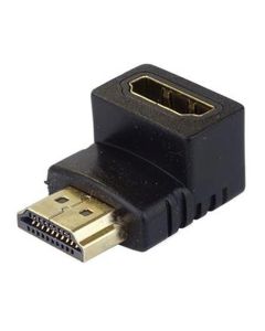 PremiumCord Adapter HDMI M/F zahnutý do pravého úhlu 90°, pozlacená