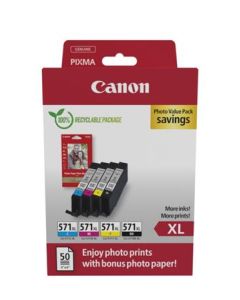 Canon cartridge CLI-571XL BK/C/M/Y PHOTO VALUE pack / 4x11ml