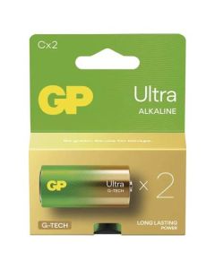 GP C Ultra alkalická (LR14) - 2 ks