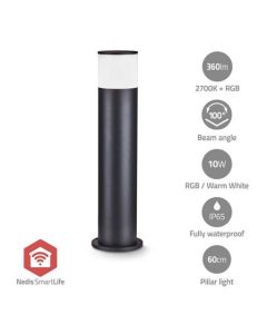 Nedis ZBLOP10RGBW - Venkovní světlo Smartlife| 360 lm | Zigbee 3.0 | 10 + 4 W | RGB / Teplá Bílá | 2700 K | Hliník 