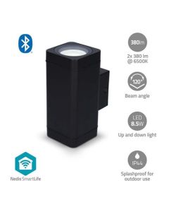 Nedis BTLOW05RGBW - Venkovní světlo Smartlife| 760 lm | Bluetooth® | 8.5 W | Teplé až chladné bílé | 2700 - 6500 K | ABS