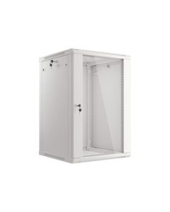 LANBERG Nástěnná jednodílná skříň 19", 18U/600x600 (v rozloženém stavu) šedá (RAL7035) V2