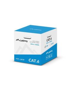 LANBERG FTP kabel CAT.6, Cu, délka 305m, šedý, CPR + Fluke passed, PVC