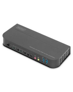 DIGITUS DS-12874 KVM Switch, 2x1 HDMI, HDMI Out, USB, 4Kx2K@60Hz, černá