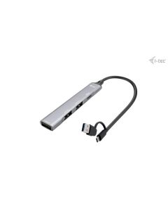 I-Tec USB-A/USB-C Metal HUB 1x USB-C 3.1 + 3x USB 2.0 