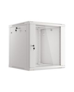 LANBERG Nástěnná jednodílná skříň 19", 12U/600x600 (v rozloženém stavu) šedá (RAL7035)   V2